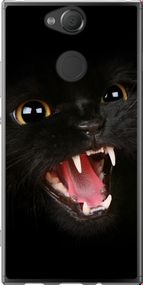 Чехол на Sony Xperia XA2 H4113 Чёрная кошка "932u-1357-17620"