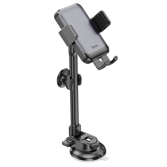 Автотримач Hoco H27 Rock push-type (center console) Black / Gray | Зображення 3