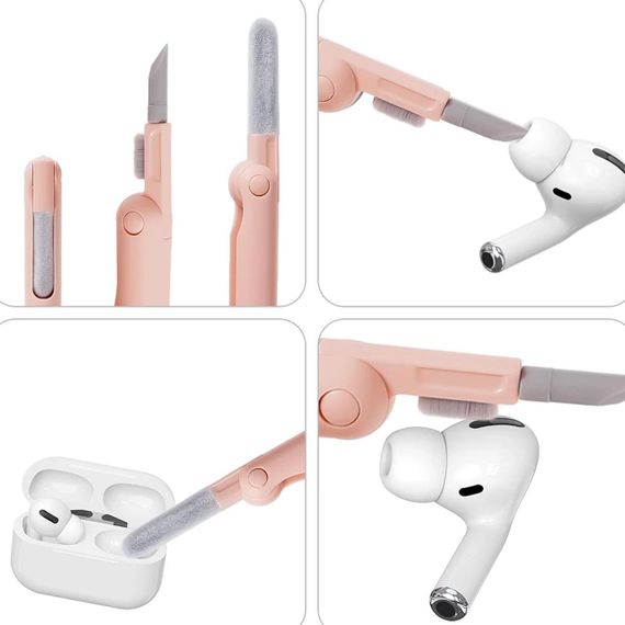 Многофункциональный набор 7в1, для чистки клавиатуры, наушников, экранов / Щетка для чистки гаджетов | Зображення 3