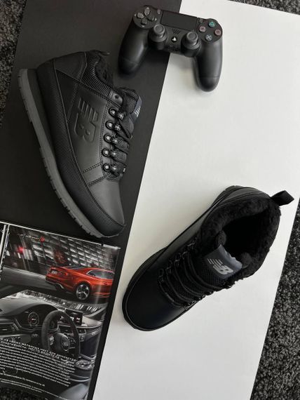 Чоловічі зимові кросівки N-ew B-alance 754 All Black Grey Fur 44 28.0 см | Зображення 7