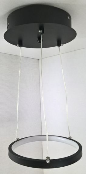 Люстра світлодіодна підвісна LED світильник для квартири на стелю лед 25529 Чорний 13-100х20х20 см. | Зображення 2