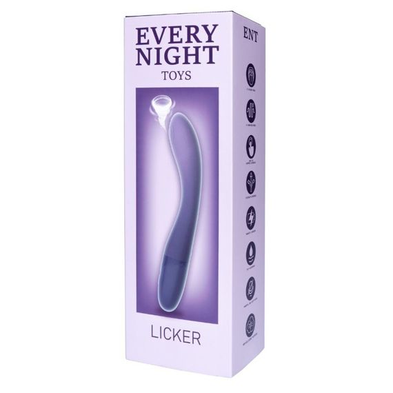 Вібратор з пульсатором Every Night Toys для точки G, синьо-фіолетовий градієнт sexstyle | Зображення 8