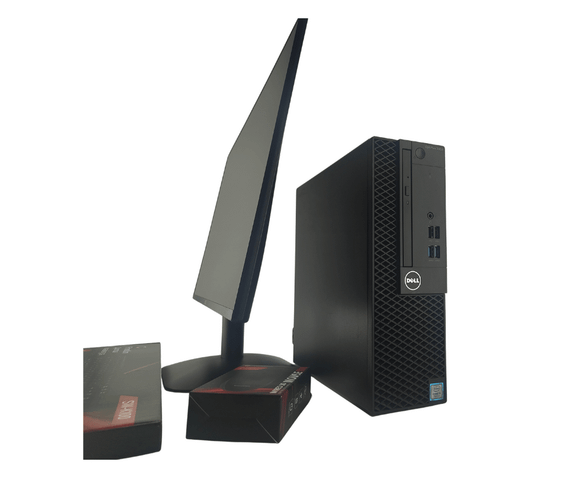 Комплект ПК: комп'ютер Dell OptiPlex 3050 SFF / Intel Core i5-6400 (4 ядра по 2.7 - 3.3 GHz) / 8 GB DDR4 / 240 GB SSD / Intel HD Graphics 530+ Новий монітор AOC 24B31H/24" (1920x1080) IPS / Кабелі б/в + Подарунок Дротова клавіатура + мишка | Зображення 2