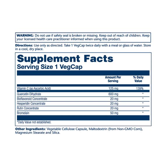 Mega Quercetin 600mg - 60 vcaps | Зображення 1