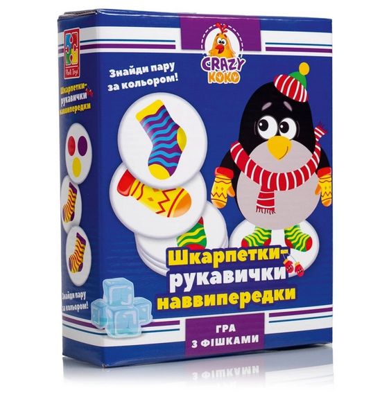 Настільна розважальна гра "Шкарпетки-Рукавички" VT8025-05 Crazy Koko Vladi Toys, в коробці (4820234764174)