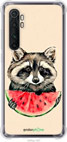 Чохол на Xiaomi Mi Note 10 Lite Єнотик з кавуном "4605sp-1937-2448"