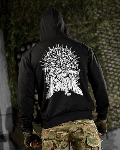 Тактична худі MAKLIN Girl трон чорна ДЛ7066