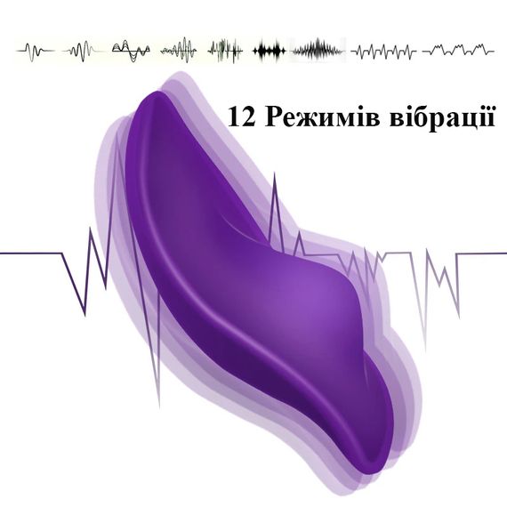Рельєфний вібратор в трусики для кліторальної стимуляції (12 режимів, USB) | Зображення 6