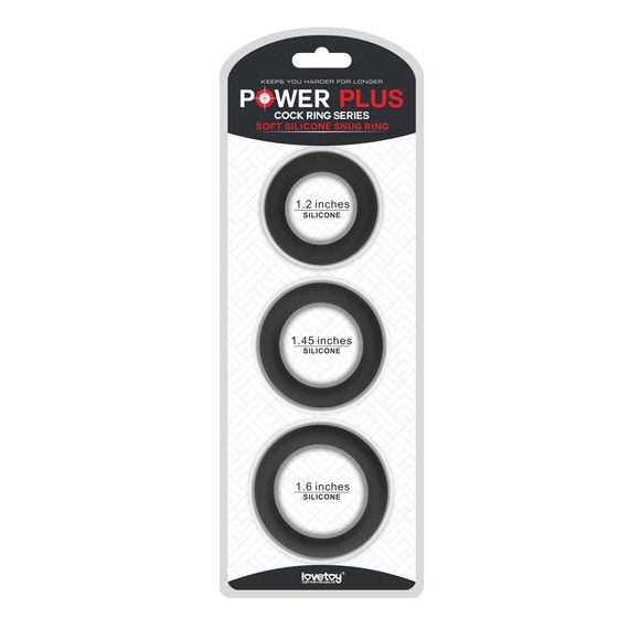 Ерекційні кільця - Power Plus Soft Silicone Snug Ring Black