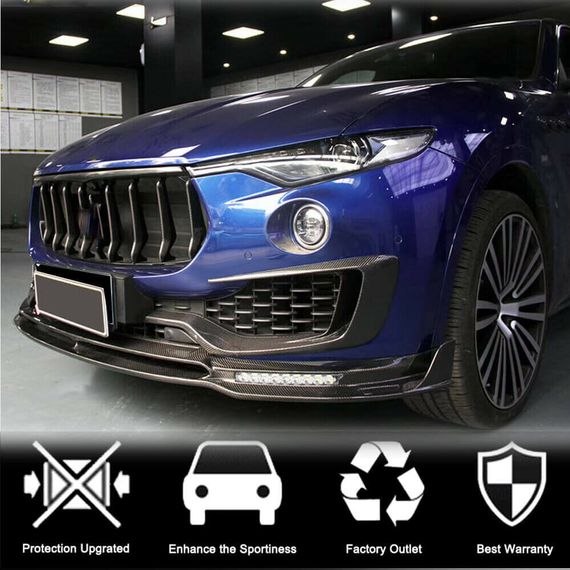 Накладка на решетку радиатора (для Base/S, карбон) для Maserati Levante 2016- гг | Зображення 1