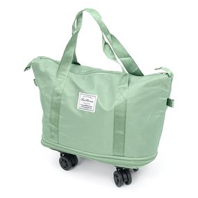 Дорожная сумка-трансформер,55х22х80cm,56-75 л.,Колесики,Green,1.1 кг