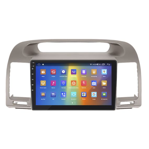 Штатная магнитола 9" Lesko для Toyota Camry V (XV30) Рестайлинг 2004-2006 2/32Gb CarPlay 4G Wi-Fi GPS Prime | Зображення 1