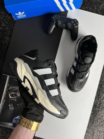 Мужские кроссовки Niteball M Black White Leather , Вьетнам 46 29.5 см | Зображення 7