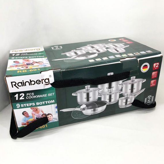 Набір каструль для електроплити Rainberg RB-601 12 предметов, Каструля для приготування WP-286 на плиті | Зображення 9