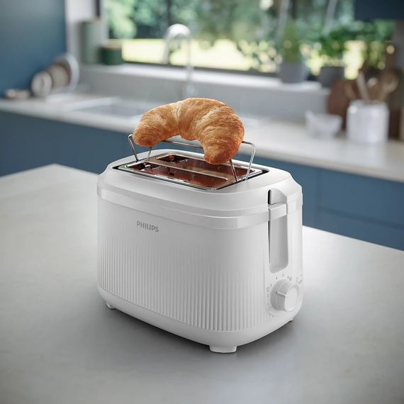 Тостер Philips Series 3000 900Вт, пластик, підігрів,разморозка, білий (HD2511/00) | Зображення 2