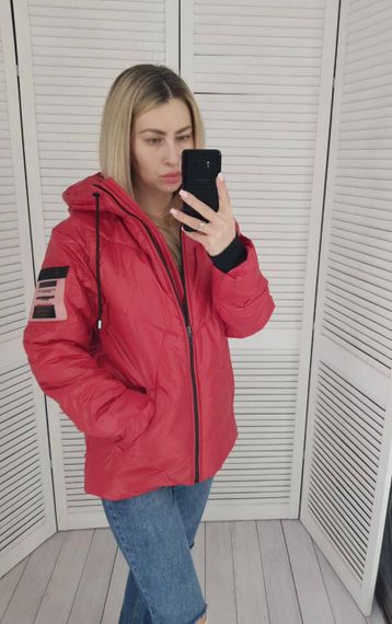 Утеплена куртка, арт.417, червоний | Зображення 5