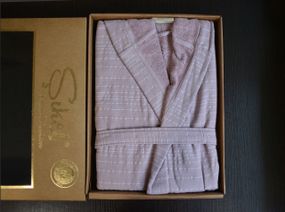 Женский халат Sikel Pudra с капюшоном XL