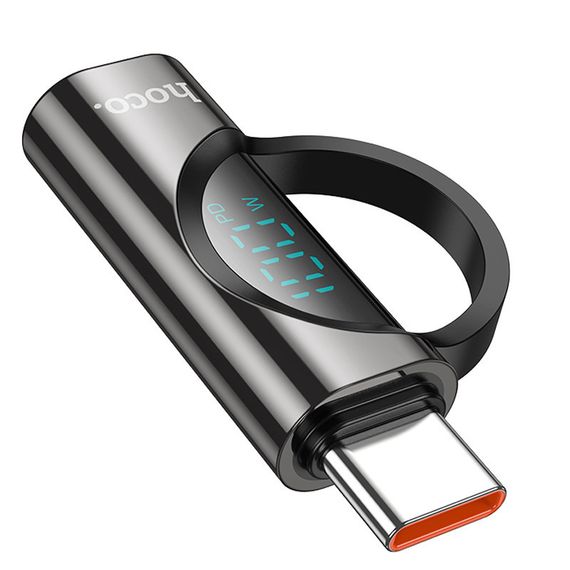 Перехідник Hoco UA32 Type-C male to Type-C female display adapter Black | Зображення 2