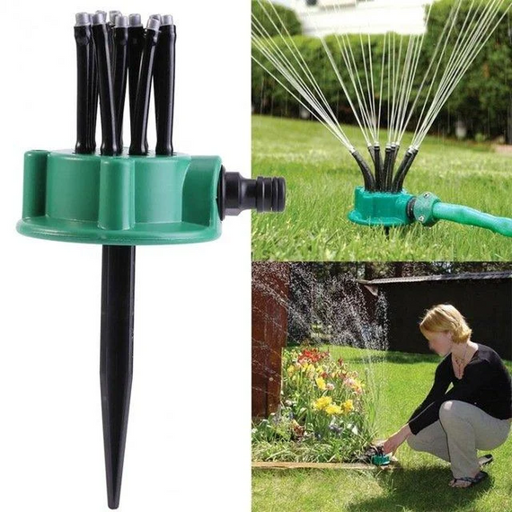 Спринклерный распылитель для газона ороситель огорода 360 градусов полива multifunctional Water Sprinklers Max | Зображення 8