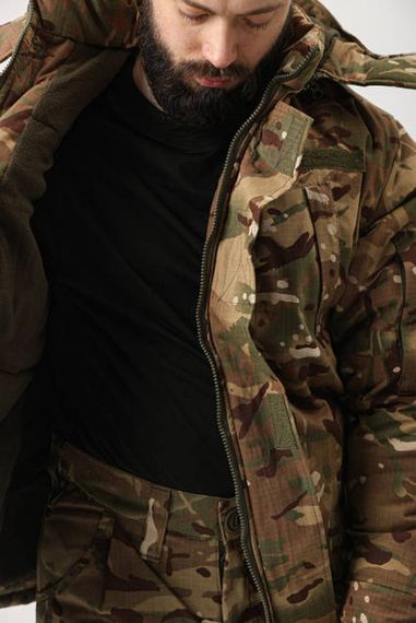 Бушлат зимовий Ріп-Стоп, підкладка: фліс, наповнювач: синтепон Мультикам | Зображення 4
