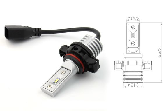 Комплект світлодіодних ламп BAXSTER SE Plus PSX24W PG20/7 9-32V 6000K 4000Lm | Зображення 2