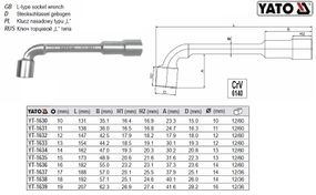 Ключ торцевой тип L М=10 l=131 мм YATO Польща YT-1630