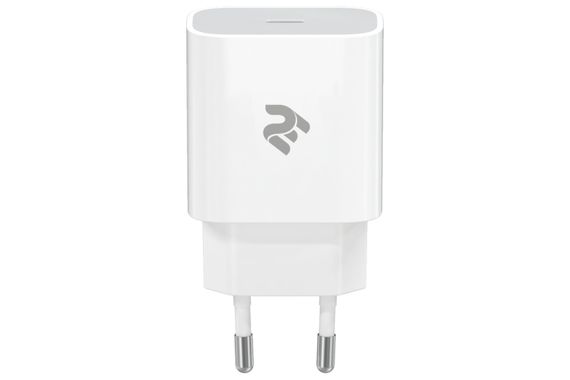 Сетевое ЗУ 2Е Wall Charger USB-C PD3.0 3A, Max 20W, white (2E-WC1USBC20W-W)