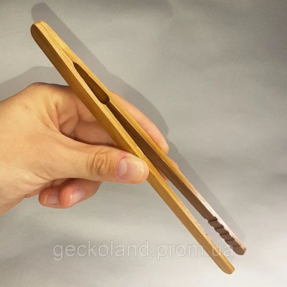 Пінцет 18см дерев'яний для годування рептилій