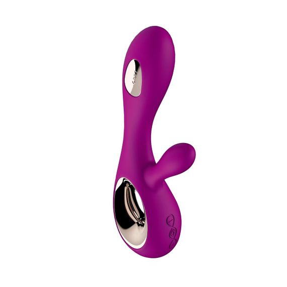 Вібратор-кролик LELO Soraya Wave Deep Rose, манливі рухи стовбура | Зображення 1