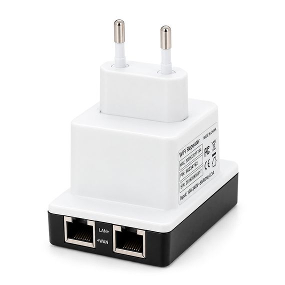 Підсилювач WiFi сигналу з вбудованою антеною LV-WR02В, живлення 220V, 300Mbps | Зображення 1