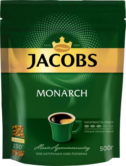 Кава розчинна Jacobs Monarch 500 гр Якобс Монарх | Зображення 1