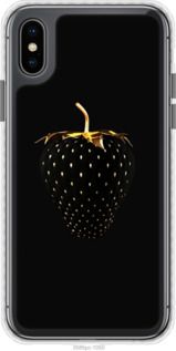 Чохол на iPhone X Чорна полуниця "3585pc-1050-24368"