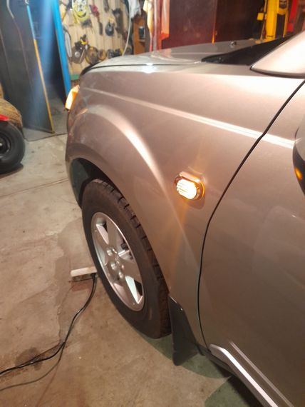 Решетка на повторитель `Овал` (2 шт, ABS) для Mitsubishi Outlander 2006-2012 гг | Зображення 2