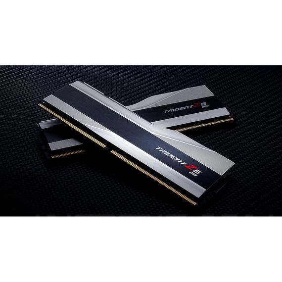Модуль пам'яті для комп'ютера DDR5 32GB (2x16GB) 8000 MHz Trident Z5 RGB Silver G.Skill (F5-8000J3848H16GX2-TZ5RS) | Зображення 4