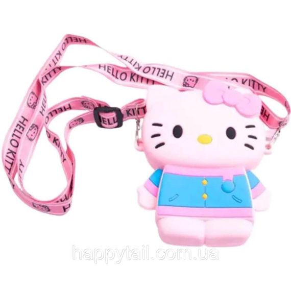 Дитяча силіконова сумочка Hello Kitty 13*10*3 см Рожева HP-55-1P