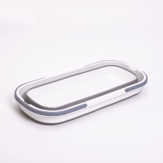 Складное ведро-таз из пластика с силиконовыми вставками для дома, дачи и путешествий HP-35015-2 | Зображення 1