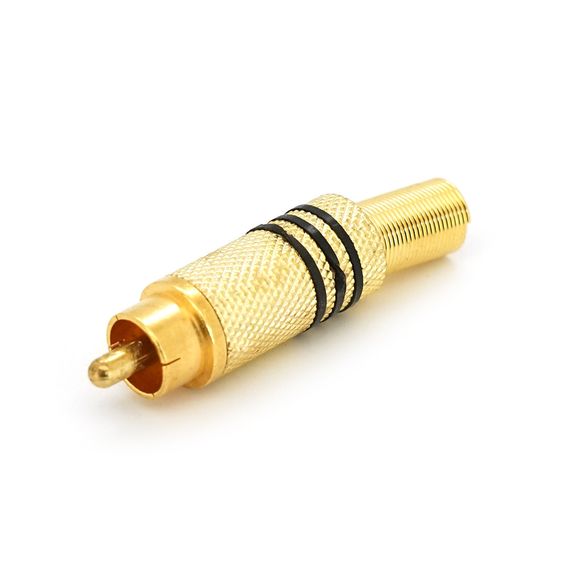 Разъем RCA с пружиной (под болт) латунь, 100шт в упаковке, цена за64, Black