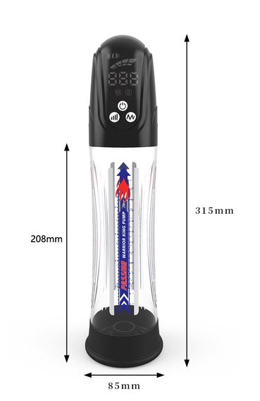 Водонепроникна, автоматична вакуумна помпа із зарядкою від USB CANWIN Water Pump LCD, P412AU Sex Aura | Зображення 7