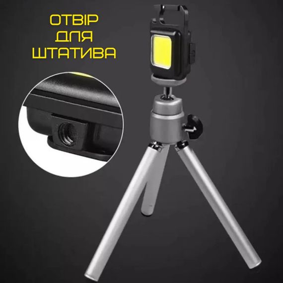 Світлодіодний міні ліхтар на магніт на аккумуляторе Портативний кишеньковий ліхтарик | Зображення 4