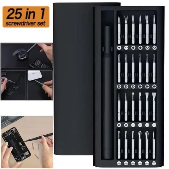 Набір викруток 25 в 1 Біти Phillips Torx Hex Precision DIY розбірний міні-чохол | Зображення 1