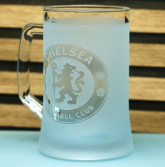 Пивний келих 670 мл ФК Челси Chelsea з гравіюванням подарунок для фаната   футбольний кухоль | Зображення 2