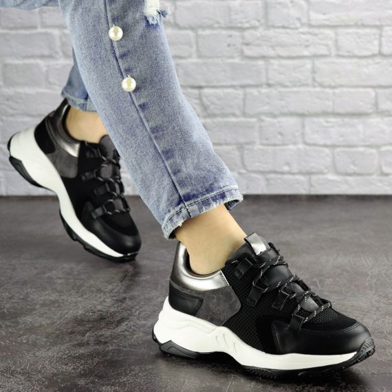 Женские кроссовки Fashion Bruiser 1659 37 размер 235 см Черный | Зображення 6