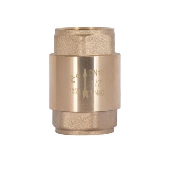 Зворотній клапан Thermo Alliance Base 1/2" ВВ Slim з латунним штоком TAB240W15S