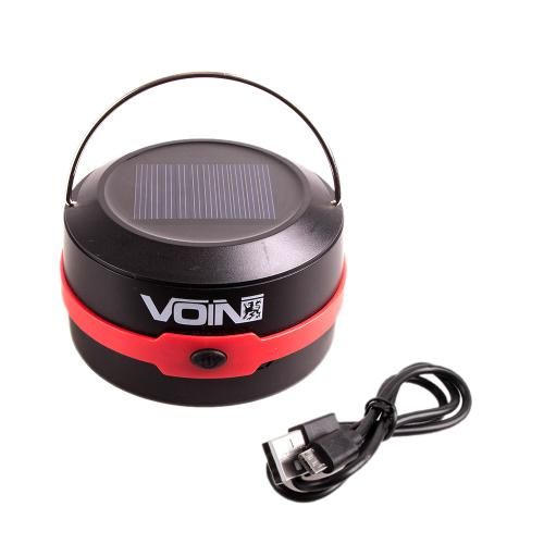 Ліхтар для кемпінгу VOIN VL-53, 3W XPE/Power Bank1200mAh/сон. панель/складний | Зображення 2