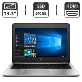 Ноутбук Б-клас HP ProBook 430 G4 / 13.3" (1366x768) TN / Intel Core i3-7100U (2 (4) ядра по 2.4 GHz) / 4 GB DDR4 / 240 GB SSD / Intel HD Graphics 620 / WebCam / HDMI / Windows 10 Pro б/в