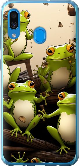 Чехол на Samsung Galaxy A20 2019 A205F Жабки "5656u-1761-17620"