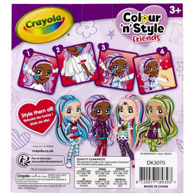 Набір для творчості Crayola Colour n Style Стильні дівчата Віолетта (918939.005) | Зображення 7