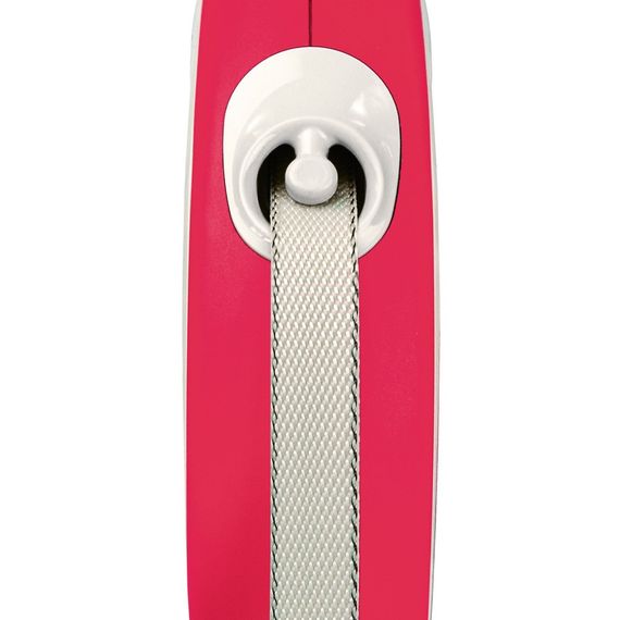 Повідець-рулетка Flexi для собак New Comfort стрічка червона розмір M 5 м/ 25 кг | Зображення 1