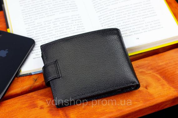 Черное кожаное мужское портмоне с отделением для документов Marco Coverna MCBK010-805 | Зображення 9