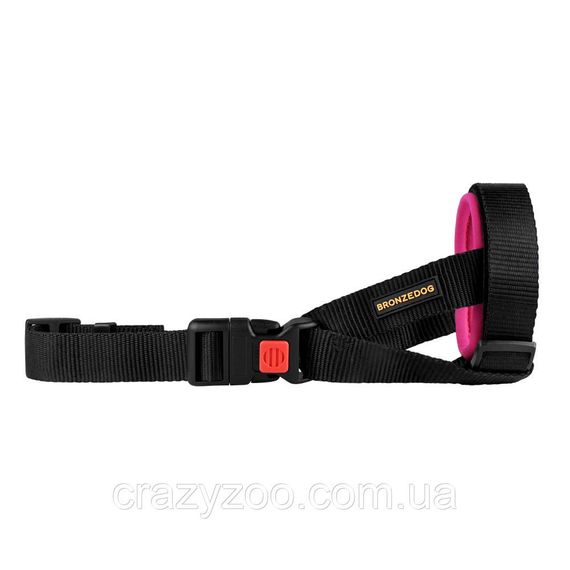 Намордник для собак Bronzedog 575107/T универсальный неопреновый розовый размер S 18-21 см 575107/T | Зображення 3